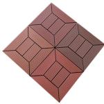 Anti Slip Extruded SGS 300mmX300mm WPC DIY Decking