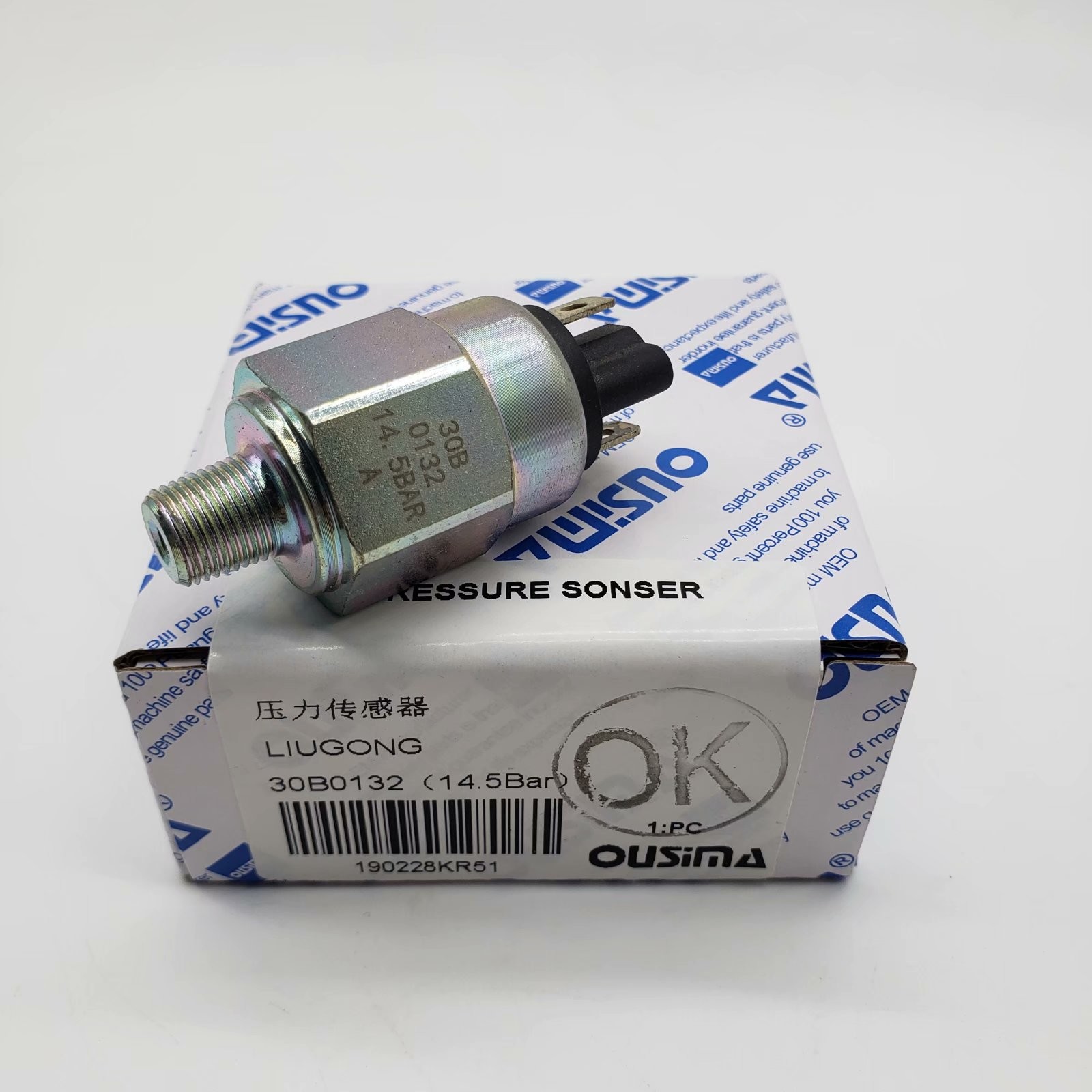 OUSIMA Eletric Excavator 30B0132 14.5 Bar Pressure Sensor