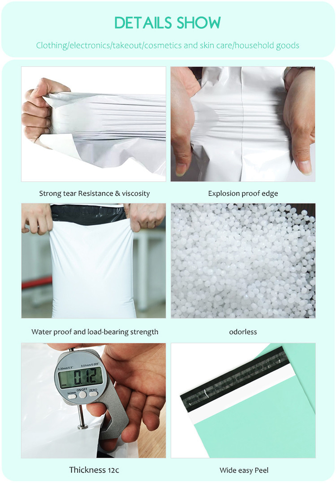 High Quality ECO Friendly Biodegradable Shipping POLY Bags With Self Adhesive