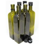50ml Clear Flat Square Glass Diffuser Bottle with Rattan Dried Flower and