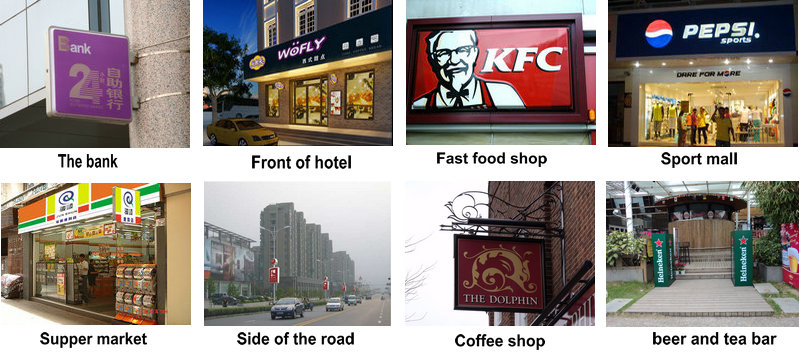 Burger King Outdoor Lighted Box Signs Backlit , Round Outdoor Lightbox Signs