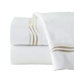 75GSM 100% Polyester Microfiber Fashion Bed Sheet with Beautiful Embroidery 4PCS