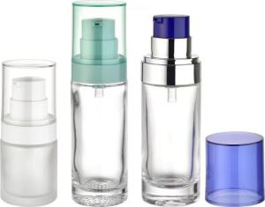 China Smooth Plastic Cosmetic Pump Bottle Ideal For Skin Care Products Smooth Artwork on sale