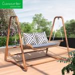 Outdoor Patio Swing Chair Leisure Hotel Double Patented Garden Waterproof Rattan