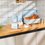 Metal Bread Bin Set Crown Series Kitchen Organizer For Multifunctional Food