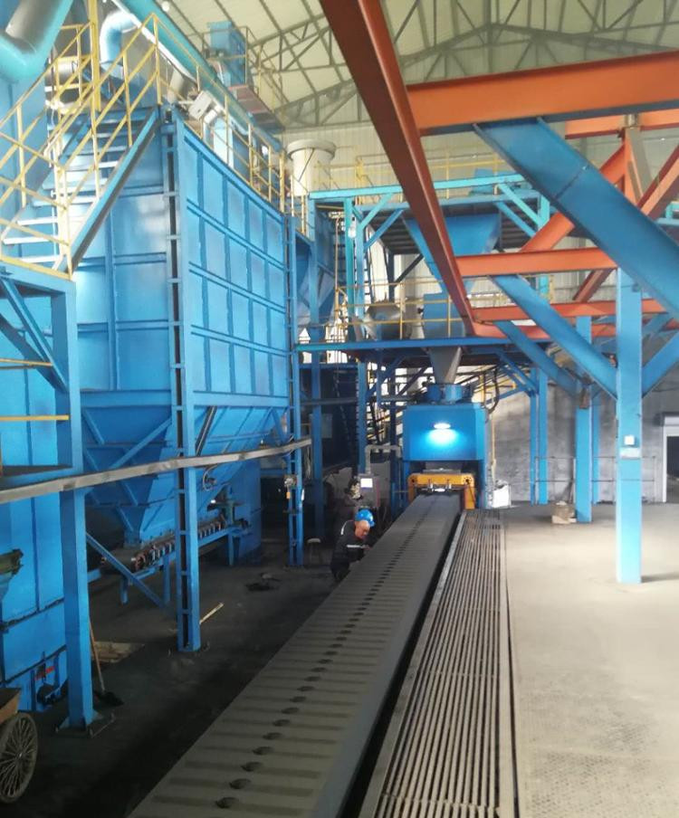 Vertical Automatic Moulding Line Manhole Cover Making Machine Easy Control