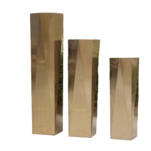 Quality Luxury modern stainless steel planters and barrel mold flower pots wholesale