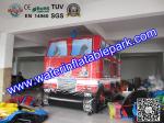 Giant Funny Firetruck Inflatable Bouncy Castle Jumper House