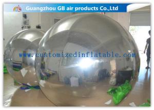 Quality PVC Silver Inflatable Mirror Ball , Christmas Inflatable Yard Decorations Balloons wholesale