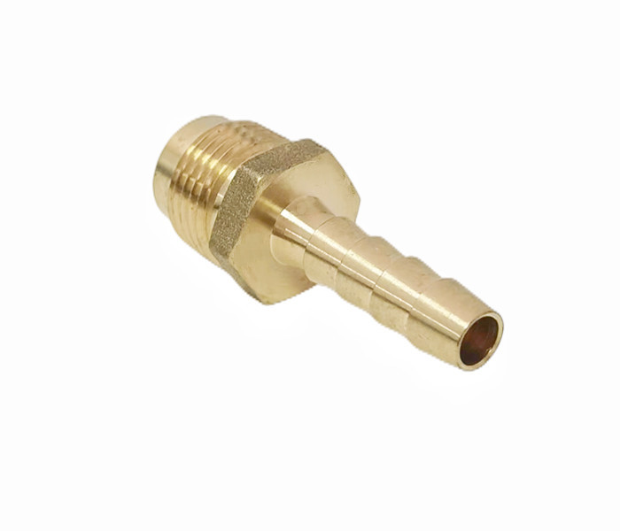 1/4 X 3/8 Hose Barb To Male Flare Adapter Brass Fitting