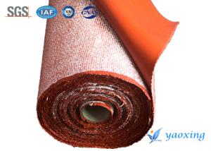 Quality 3mm Heat Insulation Silicone Fiberglass Fabric , Silicone Treated Fabric wholesale