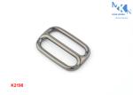 Metal Center Strap Adjuster Slider , OEM Or ODM Metal Buckles For Bags
