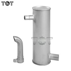Quality Double Thicken E307 E70B 4D32 Excavator Muffler erpillar Exhaust Parts wholesale