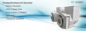Quality Marine AC Brushless Alternator Generator 37.5KVA to 1000KVA wholesale