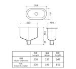 Chemical Resistant Stainless Steel Lab Furniture Water Sink Tank