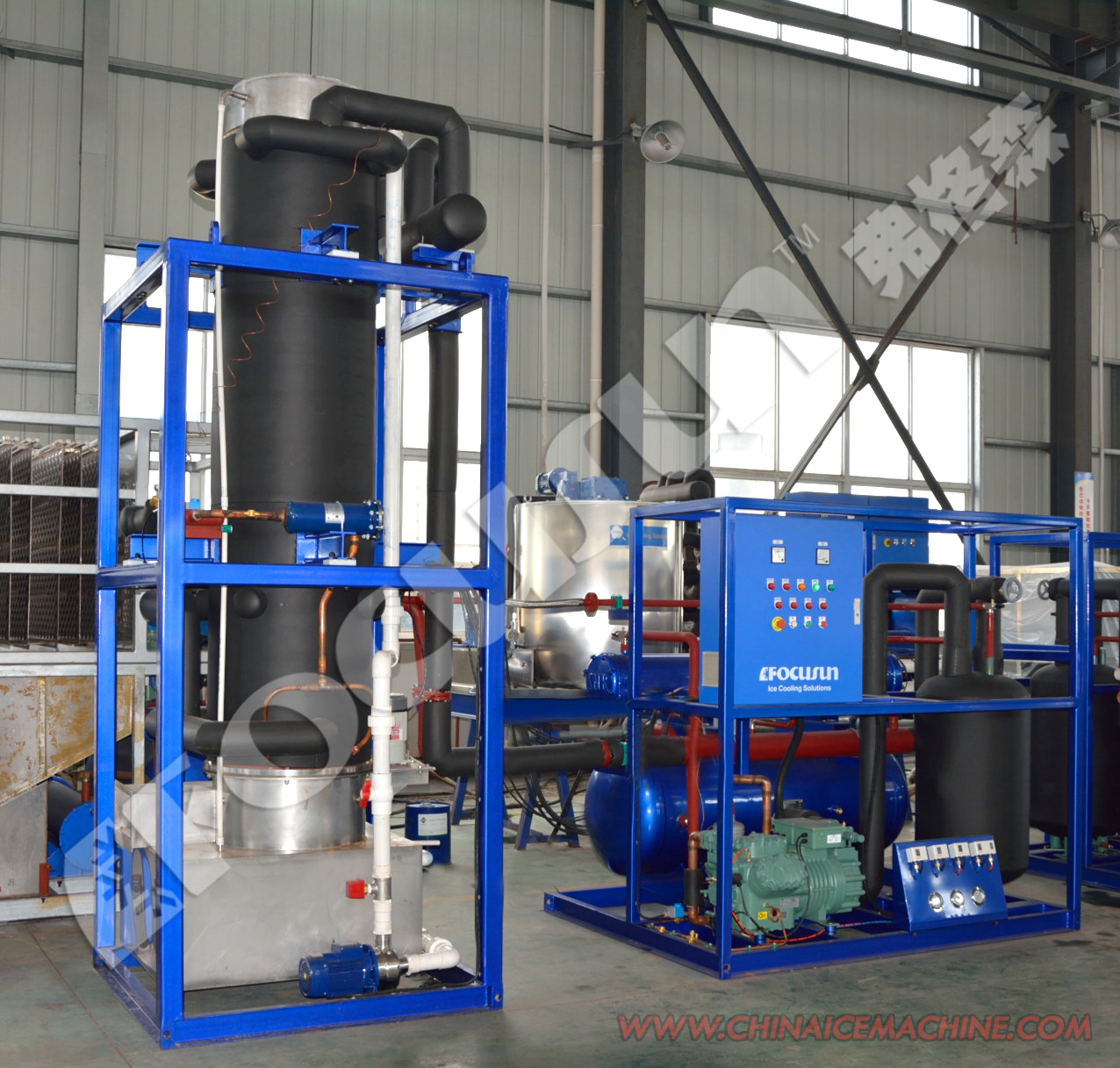 Garment Shops' Essential Tube Ice Machine Focusun 1T/2T/3T/5T/8T for Small Capacity