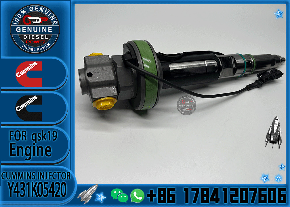 Huida original JCM921F QSK19 engine injector Y431K05248 fuel injector Y431K05417 used in Cummins Y431K05420