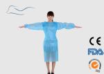 Lightweight Disposable Isolation Gowns PP / PE Material Neck / Waist Ties