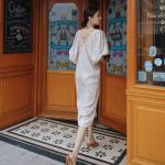 Five Point Sleeve Loose Women's Beachwear Dresses
