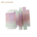 Pink Gradient Color Card Paper Box For Skin Care Essential Oil Holding Cardboard