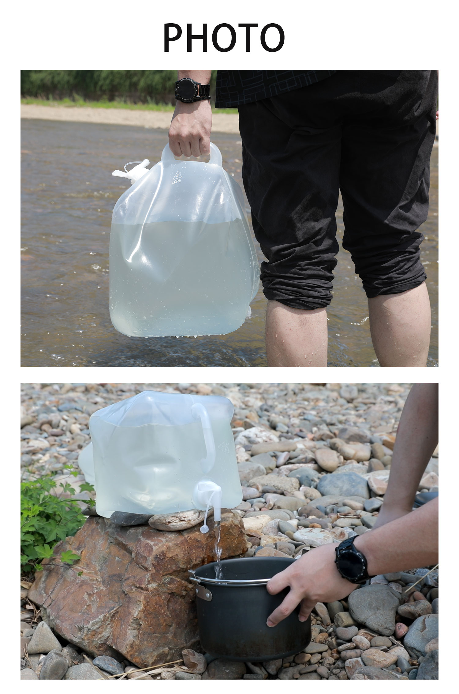 Customized Emergency Plastic Folding Jerry Can 5 Gallon Collapsible Water Container
