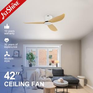 Quality Flush Mounted 42 Inch/OEM Ceiling Fan with Smart Remote Control and 3 Plastic Blades wholesale