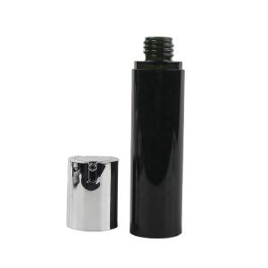 Quality Nontoxic Recycled Black Airless Bottle , K1303 Leakproof Skin Care Pump Bottle wholesale