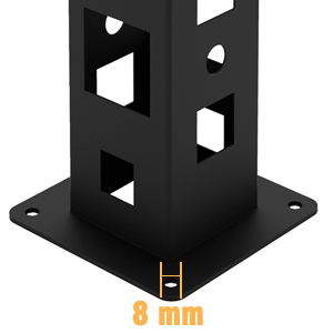 1.25"/2" Hitch Storage Heavy Duty Receiver Garage Hitch Stand Holder Base 9 Hitch Storage Ground Mount