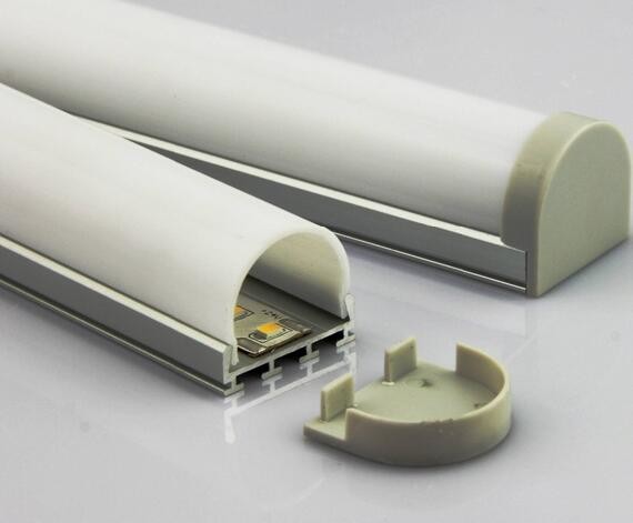Waterproof 2m length LED aluminum extrusion profiles A2623 for LED Strips for shops stores mall