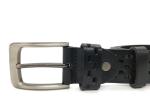 Adjustable Wide Hollow Out Casual Leather Belt For Men