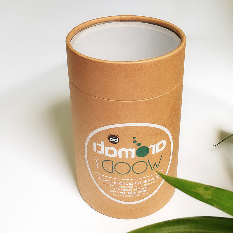 Recycled Practical Cylinder Coffee Packaging , Ultraportable Cardboard Roll Packaging
