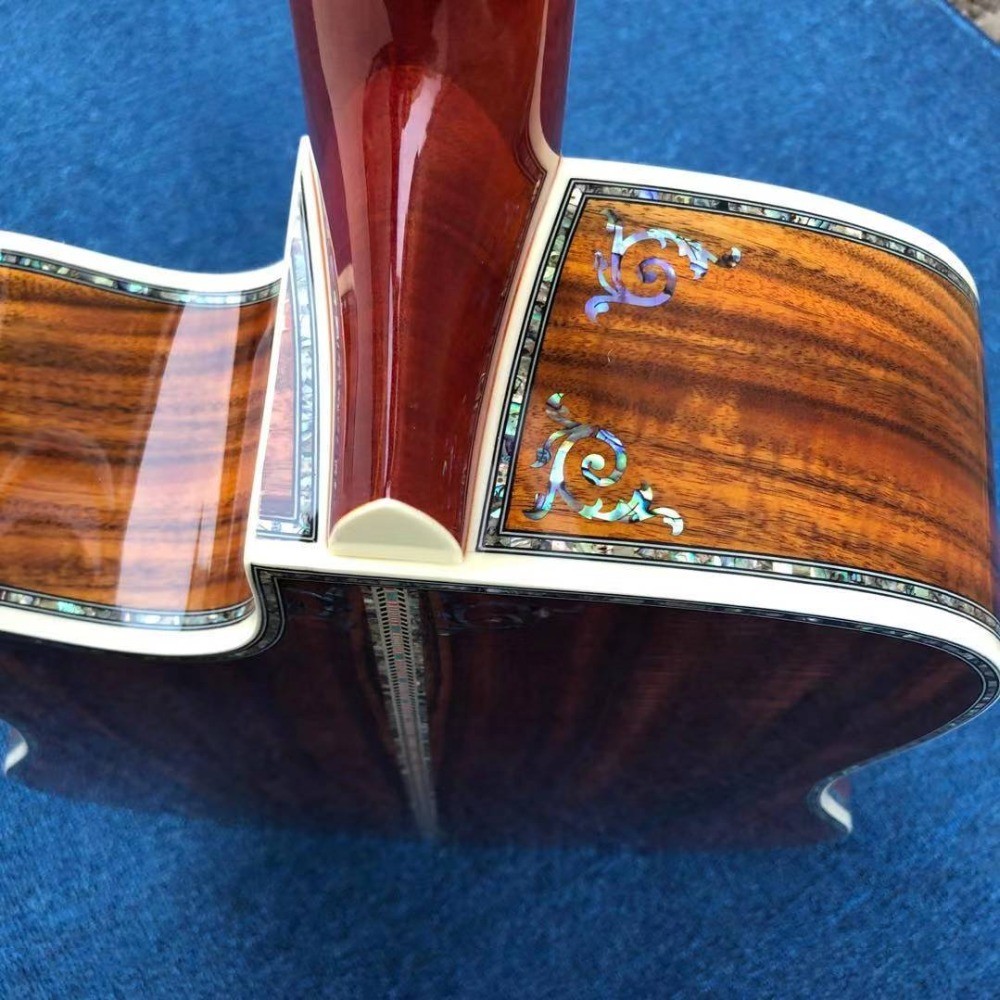 Real Abalone Inlay 41 Inch KOA Wood D45KC Classic Acoustic Guitar With Fishman 301 EQ