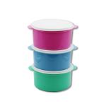 Round Plastic Sublimation Lunch Box Blank Safe Food Storage Box Food Container