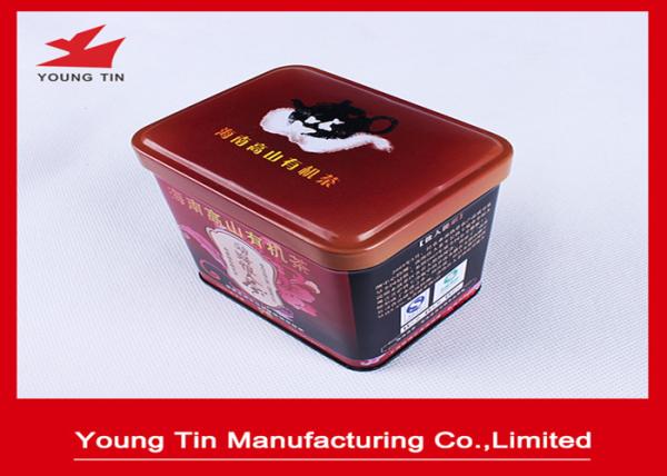 Empty Metal Coffee Tins Box Food Grade , Custom Full Color Printing Coffee Tin