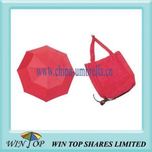 Quality 3 Folding Red Tote Bag Umbrella wholesale