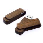 Swivel Wooden USB Flash Drives 2GB 4GB 8GB with Laser Logo-Printing