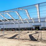 Galvanized Steel Plastic Film Greenhouse Retractable Large Tunnel Custom