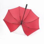 7 Red Panels custom Promotional Umbrellas , Personalized Golf Umbrellas