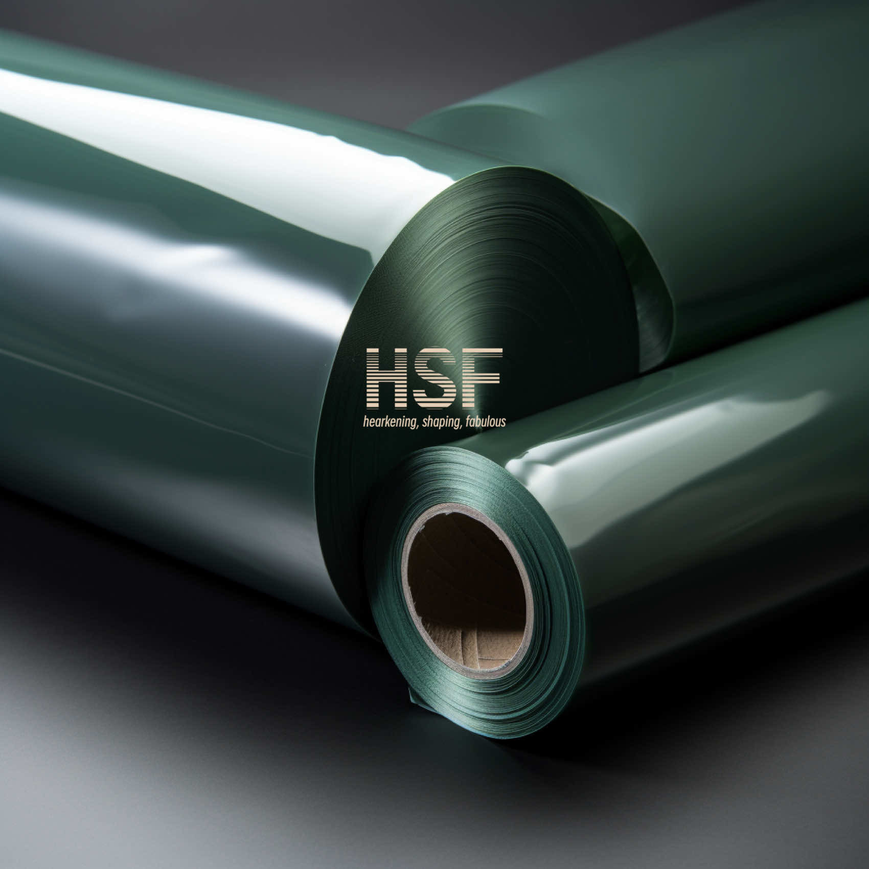 120 μm opaque green PE release film, silicone UV cured, for protective and packaging, tapes, labeling and graphics
