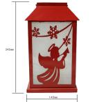 anti rust 140*140*245mm metal Christmas Hurricane Lamp Windproof For Decoration