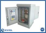One Compartment DC48V Outdoor Telecom Enclosure Galvanized Steel Two Doors