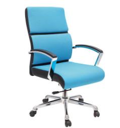 Quality modern leather medium back office manager chair factory wholesale