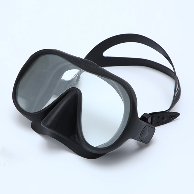 Frameless Snorkeling Goggles Single Lens Silicone Scuba Adult Diving Mask for Spearfishing