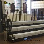 STUNITY Durable Retractable Stadium Bleacher Chairs