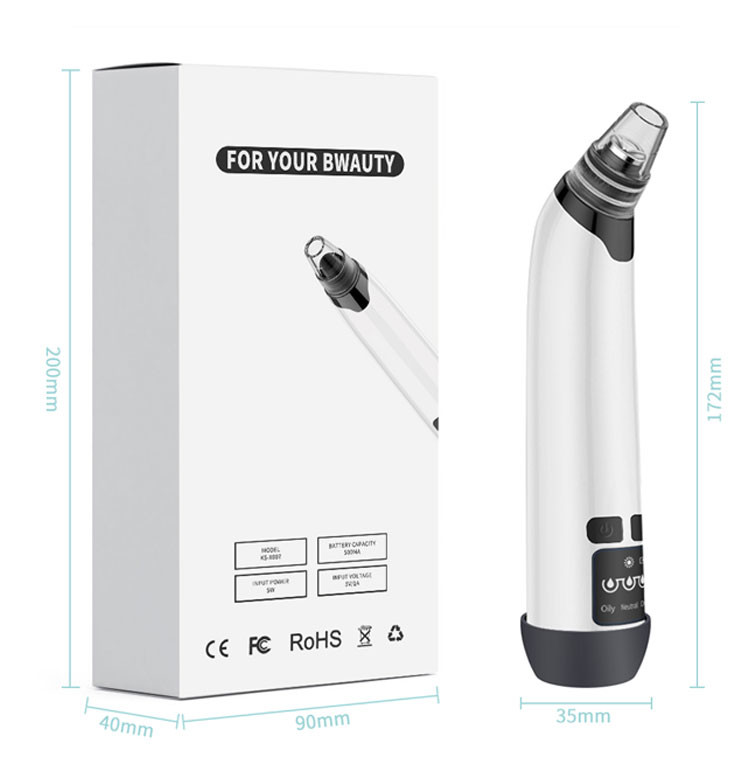 Justtide 4 Heads 500mAh Battery 120g Vacuum Suction Beauty Device