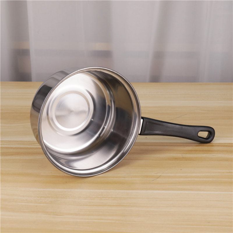 Family Kitchen Cooking Pot Cookware Set 12pcs Stainless Steel 410 Cookware Set with Black Handle