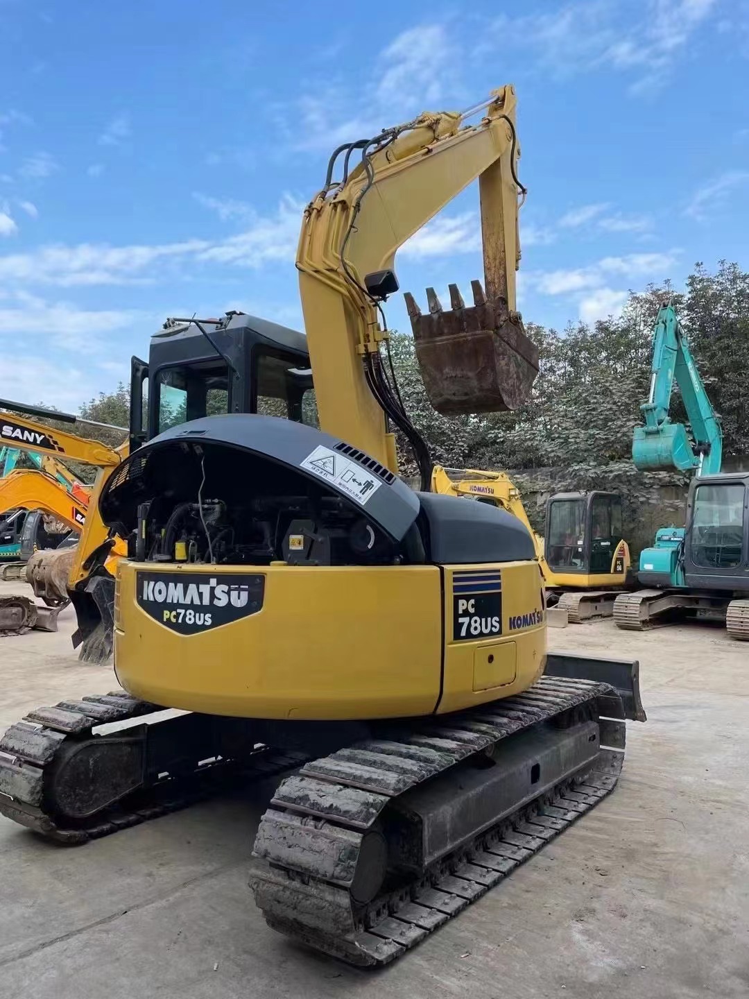 Second Hand Komatsu PC78US Excavator With Enclosed Cab