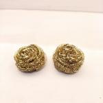 Spiral Shape Brass Scouring Pads Environmental Friendly Without Hurting Hands