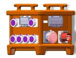 HDPE Cover 18 Channel Orange Distribution Box Leakage Proof