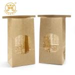 40gsm Pasta Noodle Food Grade Paper Bags With Plastic Window Dry Fruits Packing